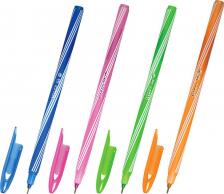 Ручка Staff Ручка шариковая "Candy neon", синяя, выгодный комплект 12 штук, узел 0,6 мм, линия 0,3 мм