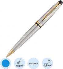 Ручка Waterman Ручка шариковая Expert 3 Stainless Steel GT M синие чернила подар.кор