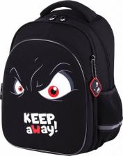Рюкзак Brauberg Рюкзак OPTIMA, 2 отделения, с брелоком, "Keep away", светящийся, 36х27х18 см, 271361
