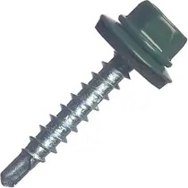 Саморез/шуруп Металлсервис Кровельный саморез 4.8x29 RAL 6005 200 шт