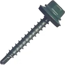 Саморез/шуруп Металлсервис Кровельный саморез 4.8x35 RAL 6005 200 шт