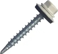Саморез/шуруп Металлсервис Кровельный саморез 4.8x35 RAL 9003 200 шт