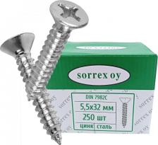 Саморез/шуруп Sorrex Саморез 5.5X32 DIN7982C 250 шт. 7982C-1-055-032 250
