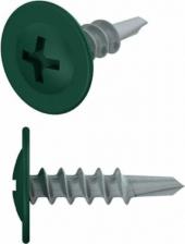 Саморез/шуруп Starfix Саморез SMC3-18343-1000, 4.2х19 мм с прессшайбой, цинк, со сверлом, RAL 6005