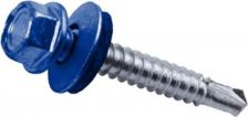 Саморез/шуруп Tech-Krep Саморез 5,5х19 RAL5005 насыщ. синий 60 шт