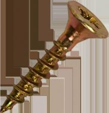 Саморез/шуруп Tech-Krep Универсальные саморезы 20х4,0 мм желтые 200 шт