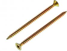 Саморез/шуруп Tech-Krep Универсальные саморезы 80х5,0 мм желтые 100 шт