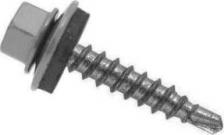 Саморез/шуруп Virtuoz Кровельные саморезы 5,5х19 мм, RAL 9006, белый алюминий, 25 шт. 2583