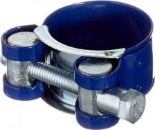 Сантехнический хомут Hard-Fix Хомут силовой 29-31 мм оцинкованная сталь с полимерным покрытием одноболтовый