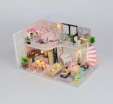 Сборная модель Hobby Day Конст-р интерьерный Розовый лофт, 198 эл, подсветка