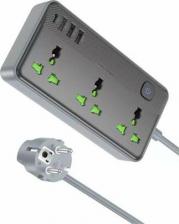 Сетевой фильтр Borofone Универсальный сетевой фильтр с USB зарядкой 6941991111440