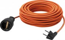 Сетевой фильтр Defender Удлинитель силовой Ext2G-01-20, розеток 1шт, 2x0.75 кв.мм, 6A, 20м, ПВС, без катушки, оранжевый [99851]