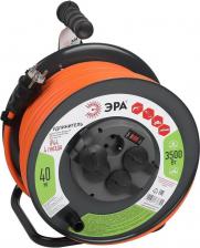 Сетевой фильтр Эра RMx-4es-3x2.5-40m-IP44 Удлинитель силовой RMx-4es-3x2.5-40m-IP44 на металлической катушке с заземлением с выключателем 4 розетки 40м ПВС, цена за 1 шт