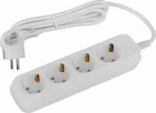 Сетевой фильтр Эра UDL-16-415-E Удлинитель электрический UDL-16-415-E Greenline 4 розетки с заземлением 1,5м ПВС 3x1мм2, цена за 1 шт