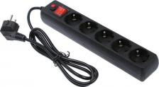 Сетевой фильтр Гарнизон Сетевой фильтр EHLB-5, 5 розеток, 1,4 м, Black