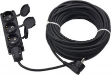 Сетевой фильтр Glanzen Удлинитель силовой 3 гн. КГ 3х2,5 IP44 арт. EC-40-013