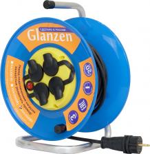 Сетевой фильтр Glanzen Удлинитель силовой на катушке с выкл. 4 гн. КГ 3х1,5 IP44 арт. EB-40-009