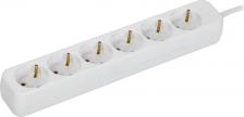 Сетевой фильтр ИЭК UMA Удлинитель У06 6 мест 2P+PE 3м 3х1мм2 10А белый, цена за 1 шт