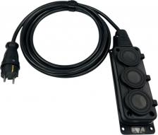 Сетевой фильтр iTOK Силовой удлинитель iCONNECT COLOR i-CONNECT-COLOR-SU-KG-325-3-54-3-BLACK
