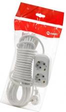 Сетевой фильтр Makel Удлинитель сетевой плоский 2 гнезда на 10м с заземлением