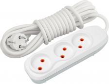 Сетевой фильтр Nilson Трехместный удлинитель Удлинитель 3-местный, без заземления, 5 м 43130005