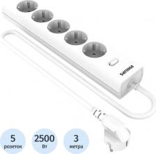 Сетевой фильтр Philips Сетевой фильтр CHP2155WB/51 3м (5 розеток) белый (коробка)
