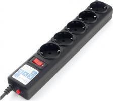 Сетевой фильтр Power Cube Сетевой фильтр SPG-B-15, 5 розеток, 5 м, Black