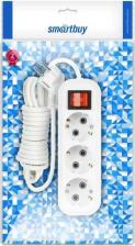Сетевой фильтр SmartBuy Удлинитель New, 3 гнезда, 5 м, 16А/3,5кВт с выкл. и заземлением ПВС 3х1,0, цена за 1 шт