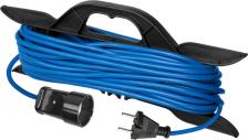Сетевой фильтр TDM Electric Удлинитель-шнур на рамке силовой У-11002 ПВС, синий, 1300 Вт, без заземления, 30м, штепсельное гнездо, Народный SQ1307-9006