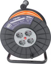 Сетевой фильтр Tokov Electric Удлинитель на катушке 50 м с заземлением 16А сечение 3х1,5 мм?