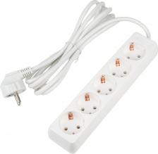 Сетевой фильтр Uniel Удлинители бытовые S-GCU5-3 WHITE, цена за 1 шт