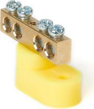 Шинная система HLT Шина Шина PE "ноль" ШНИ применяется в щитовом оборудовании для электрического и механического подсоединения нулевых рабочих (N) и защитных (РЕ) 4620105826587