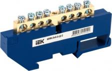 Шинная система ИЭК Шина сборная нулевая (полосовая) YNN10-69-8D-K07 1 шт. синий