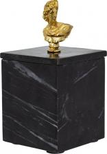 Шкатулка Glasar Шкатулка из черного мрамора 10х10х20см 78028-DS