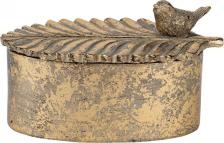 Шкатулка Glasar Шкатулка с птичкой 16x10x9 см 77129