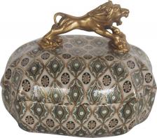 Шкатулка Glasar Шкатулка со львом 14x10x10см 31G2217/B344C/X3497E