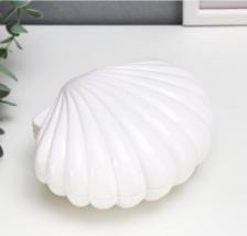 Шкатулка Сима-Ленд Шкатулка музыкальная механическая "Белая ракушка" 7,5х15,5х12 см