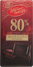Шоколад Красный октябрь Шоколад горький 80%, 75 г