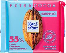 Ritter Sport Шоколад молочный "55% какао", с мягким вкусом из Ганы, 100 г – фото 2