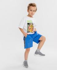 Шорты для мальчика Button Blue Шорты 124BBBMC54031000, синий, 128