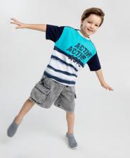 Шорты для мальчика Button Blue Шорты 124BBBMC54060100, серый, 110