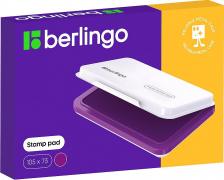 Штемпельная продукция Berlingo Штемпельная подушка, 105 х 73 мм, фиолетовая, металлическая