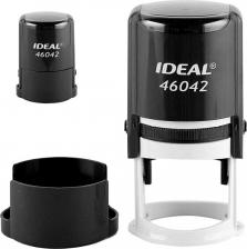 Штемпельная продукция Trodat Оснастка для печати оттиск D= 42мм, синий, IDEAL 46042,подушка, корпус черный, ш/к 53086, 125308