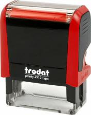 Штемпельная продукция Trodat Штамп самонаборный 4-строчный 47*18мм красный/черный корпус, 2 кассы