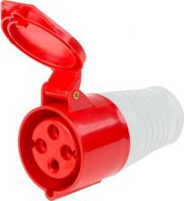 Штепсельное гнездо Rexant Розетка электрическая переносная 3Р+РЕ 32А 380В IP44