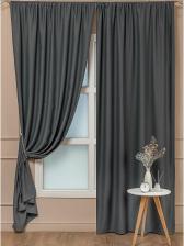 Штора Amore Mio Штора блэкаут графит 160х270 см (99106)