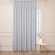 Штора Amore Mio Штора на ленте Калифорния 200x280 см двухсторонняя цвет серый