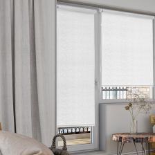 Штора Эскар Рулонная штора, для балконной двери Blackout Старк, цвет белый 62х215 см; размер шторы ширина 62 см, высота 215 см. Предлагаемые рулонные шторы это