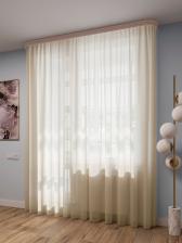 Штора Legrand Тюль Вуаль шёлк 500*260 с утяжелителем молочный