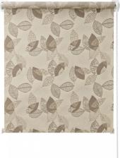 Штора ПраймДекор Миниролло Листья 4650206704385